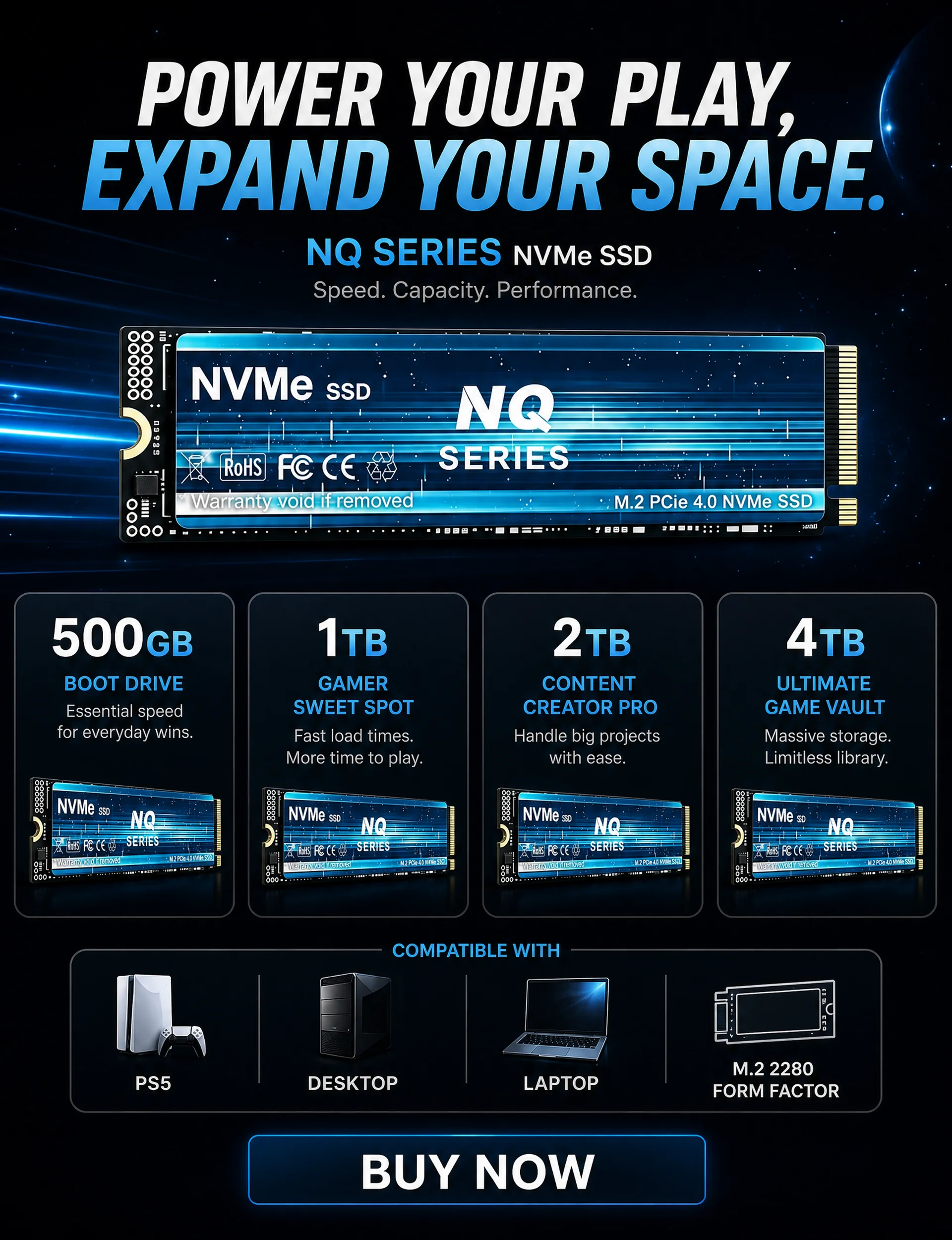 SSD NVMe Seri NQ, kecepatan 73 - M.2 Nvme 4Tb Pcie 4.0 Ssd ulasan dan harga